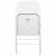 Стул складной  "Golf Plus CF-003 КОМФОРТ", белый каркас, кожзам белый, 532888. Фото товара с разных ракурсов.