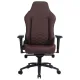 Кресло игровое Cactus CS-CHR-0112BR коричневый эко.кожа с подголов. крестов. сталь. Фото товара с разных ракурсов.